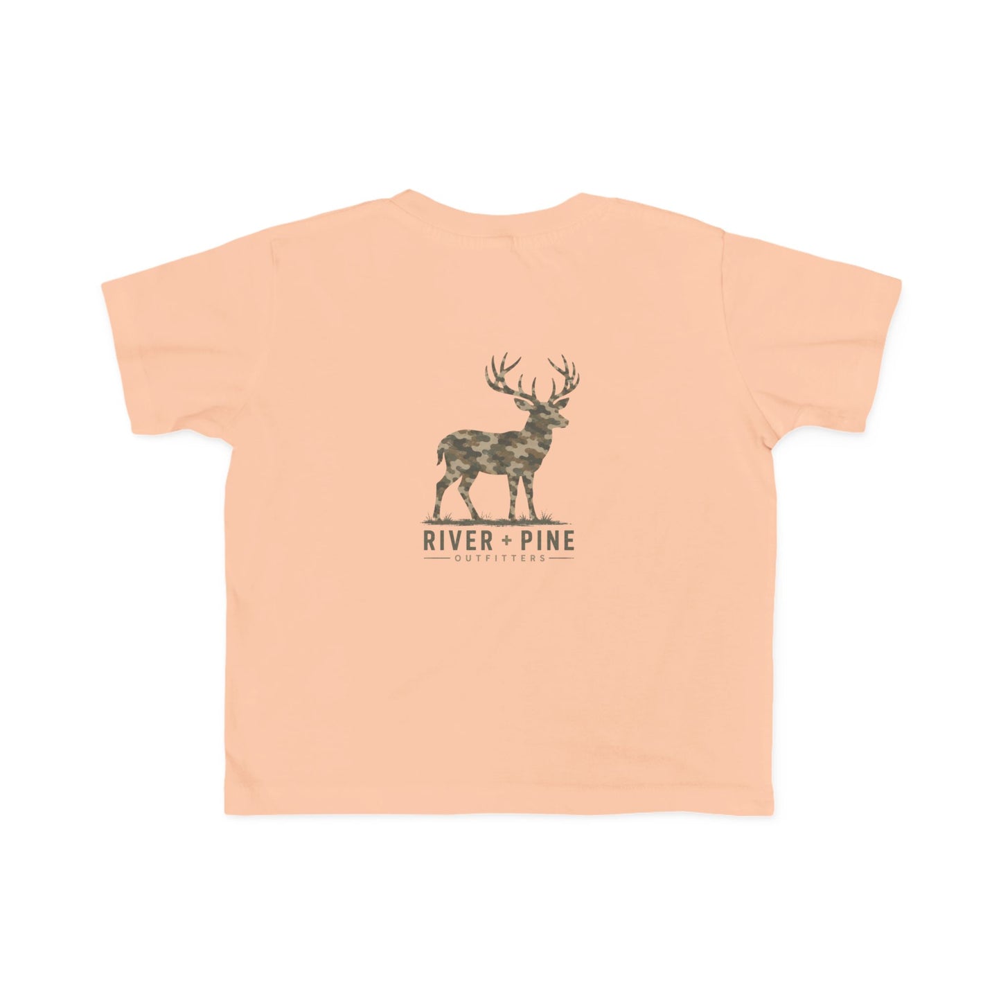 River & Pine Muted Modern Camouflage Buck Toddler Graphic Tee