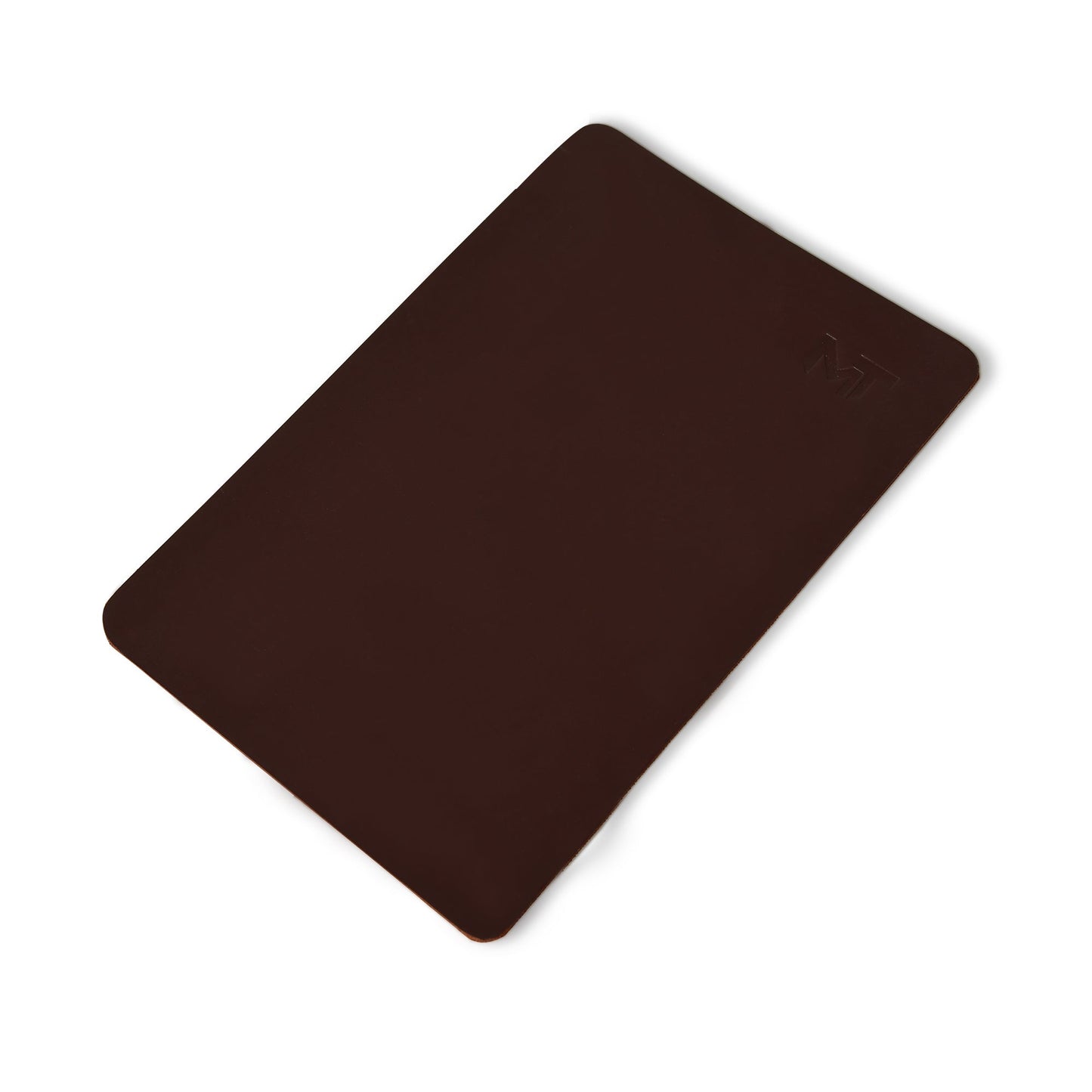 Espresso Elegance Leather Desk Mat + Mouse Pad