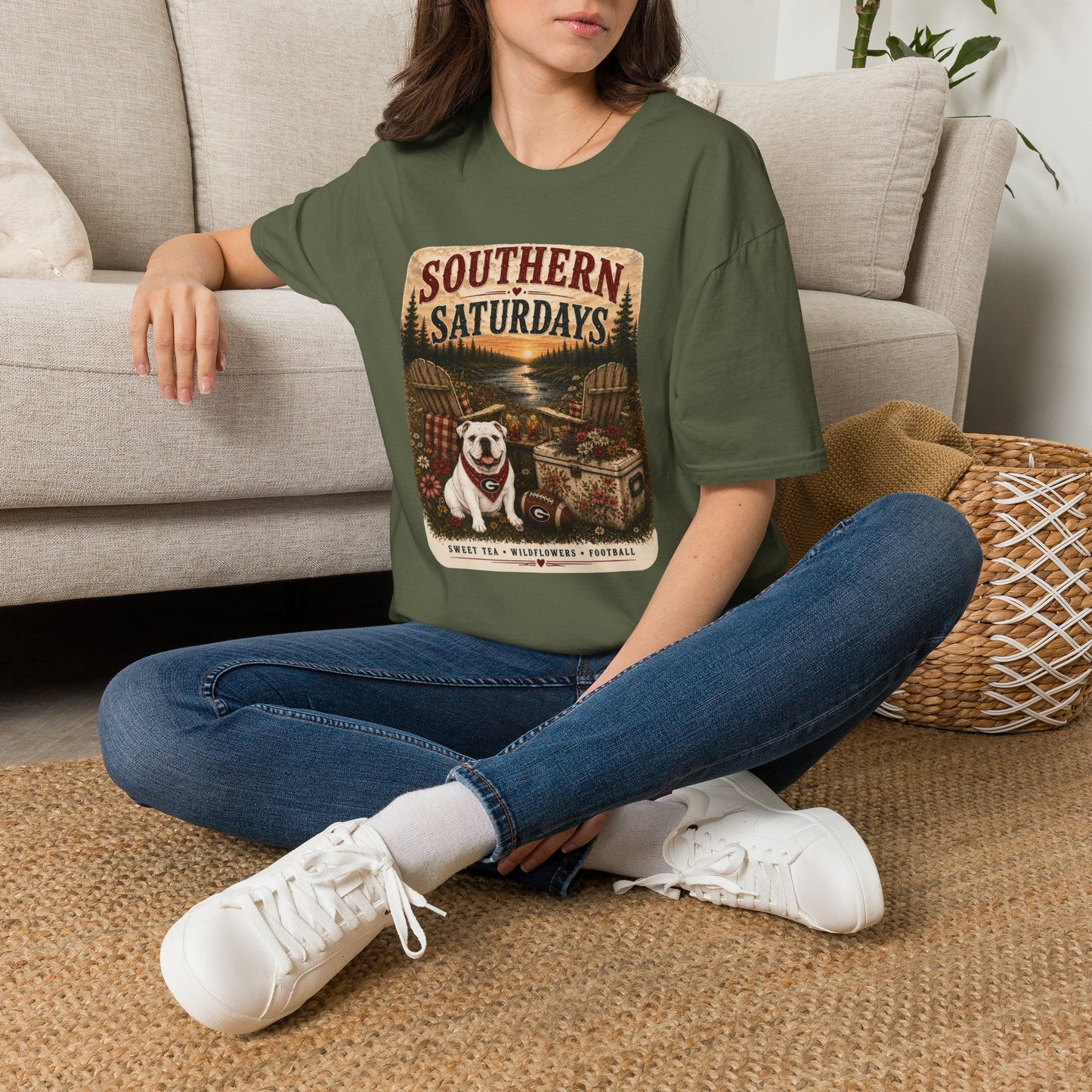River + Pine - Southern Saturdays Womens UGA Tee