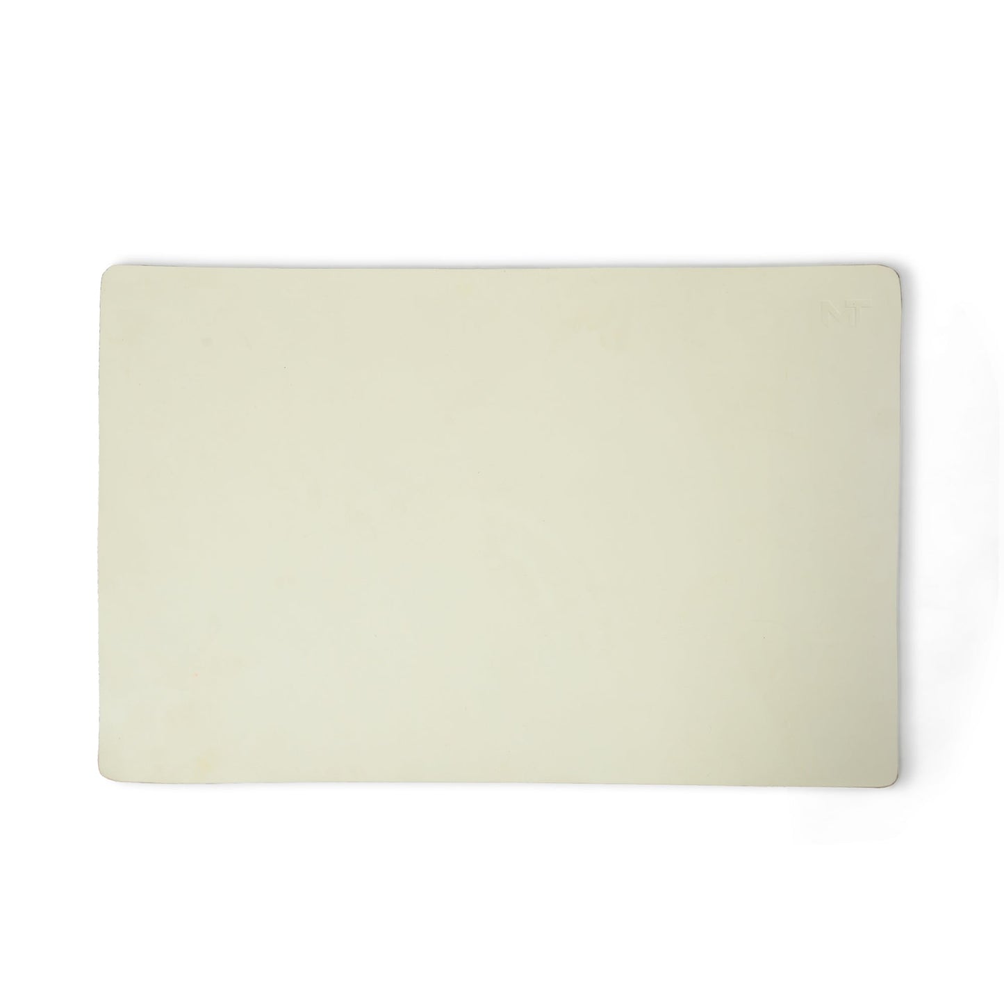 Ivory Elegance Leather Desk Mat + Mouse Pad