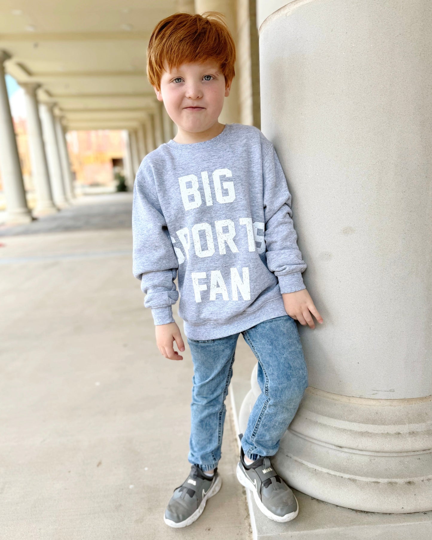 Youth “BIG SPORTS FAN” Cozy Pullover