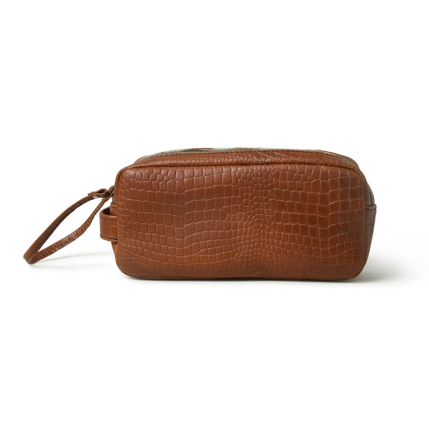 Hairon Croco Leather Toiletry Bag