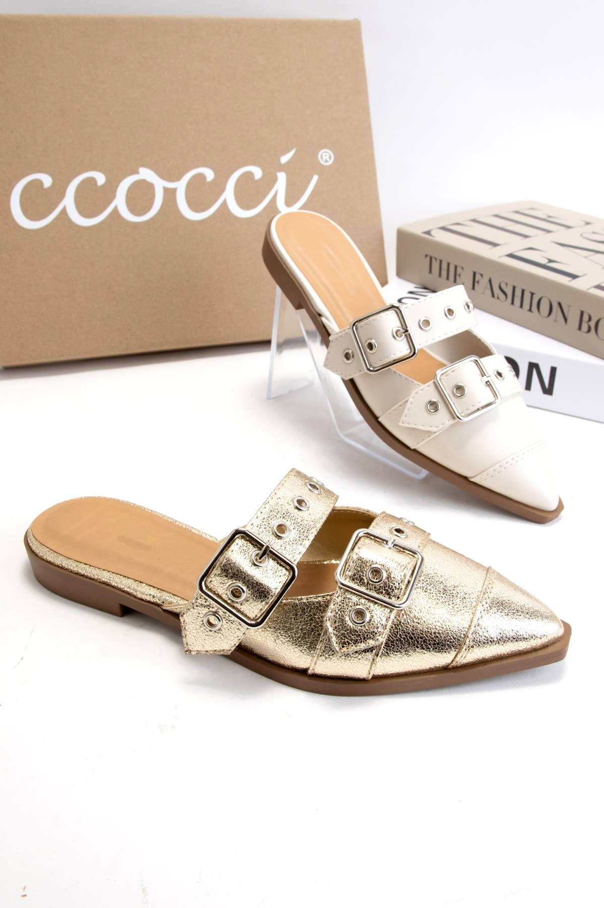 CCOCCI - POINTED TOE SLIP ON FLATS