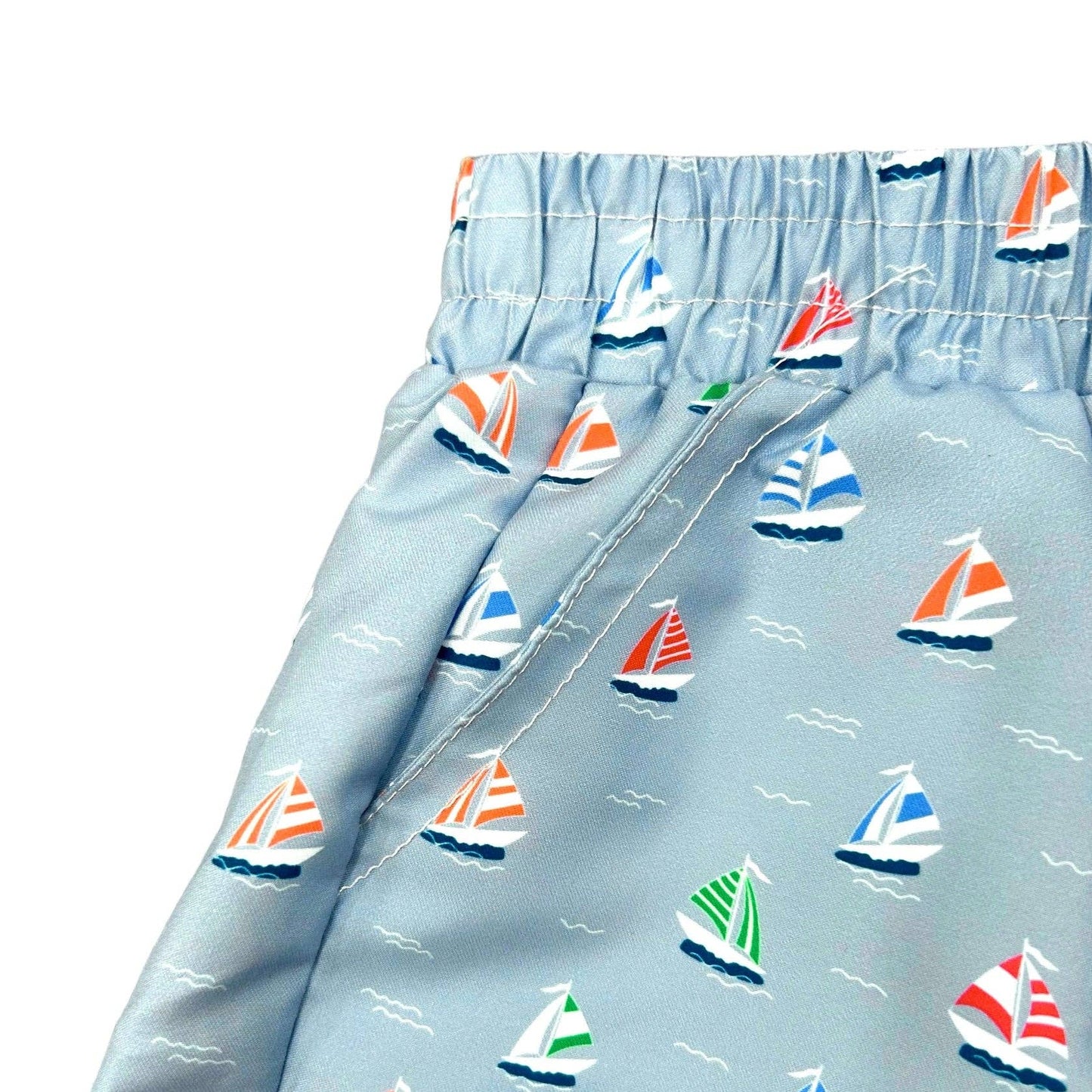 Sugar Bee Clothing - Boy Shorts - Sailboats