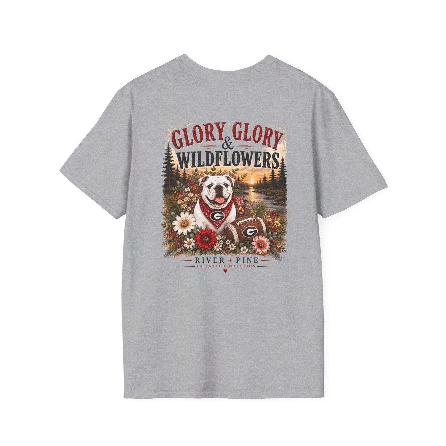 River + Pine - Glory, Glory & Wildflowers UGA Womens Tee