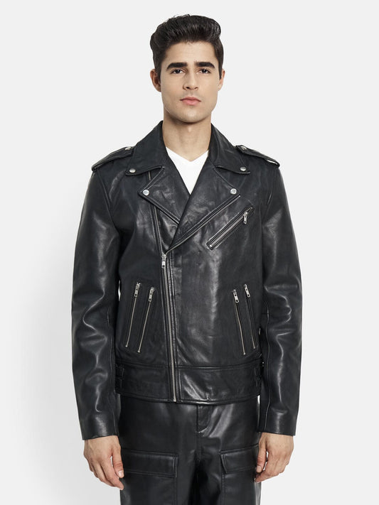 Luis Lambskin Biker Jacket