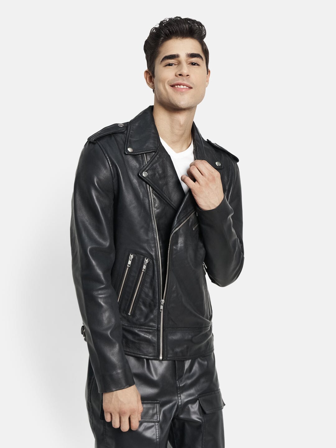 Luis Lambskin Biker Jacket