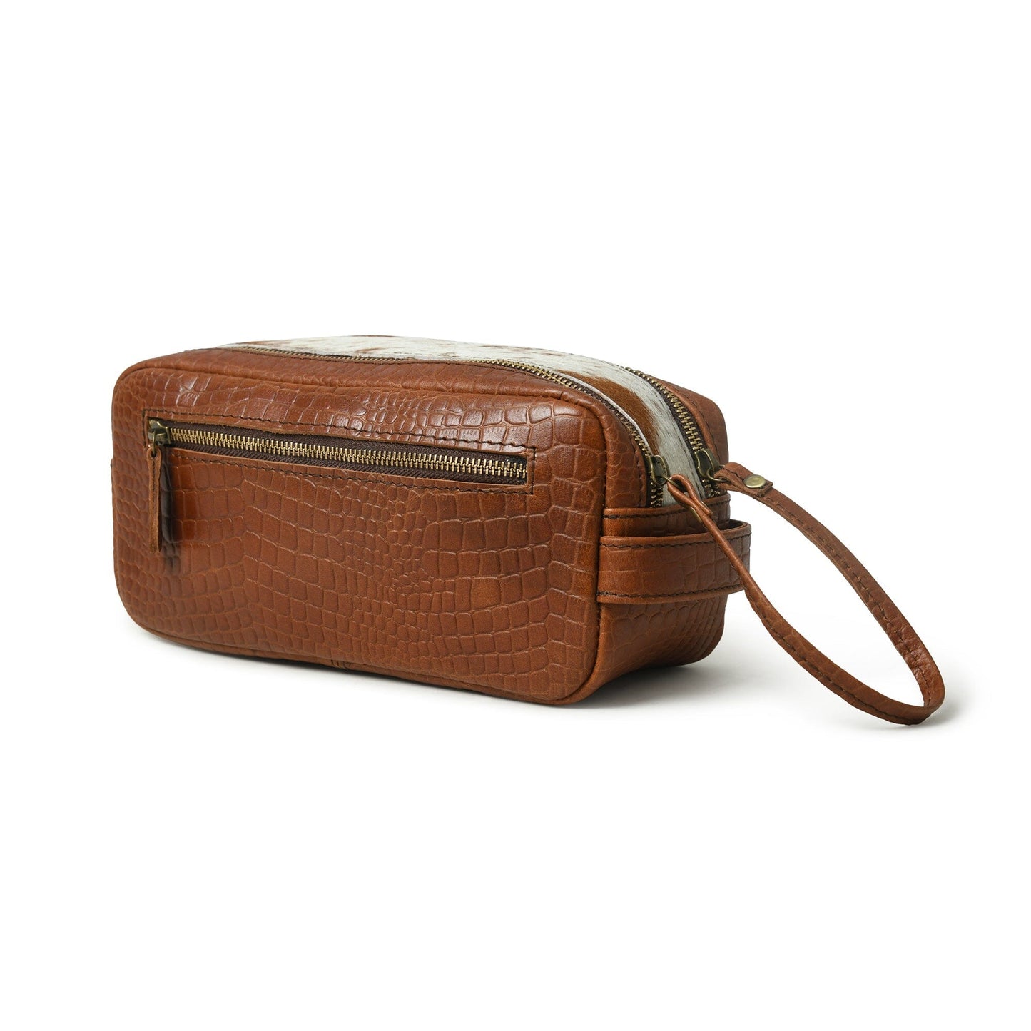 Hairon Croco Leather Toiletry Bag