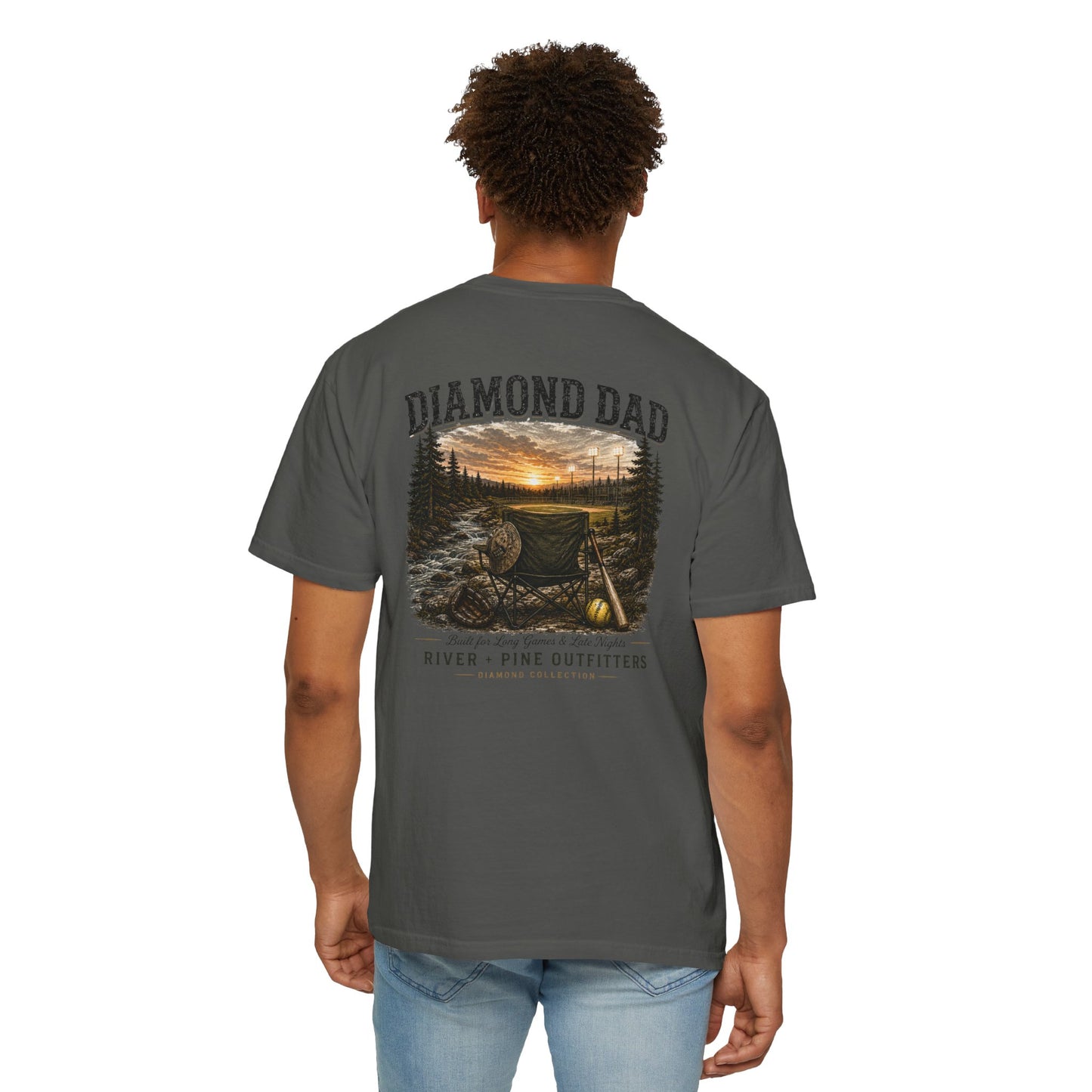 River + Pine Comfort Colors - Diamond Dad Tee