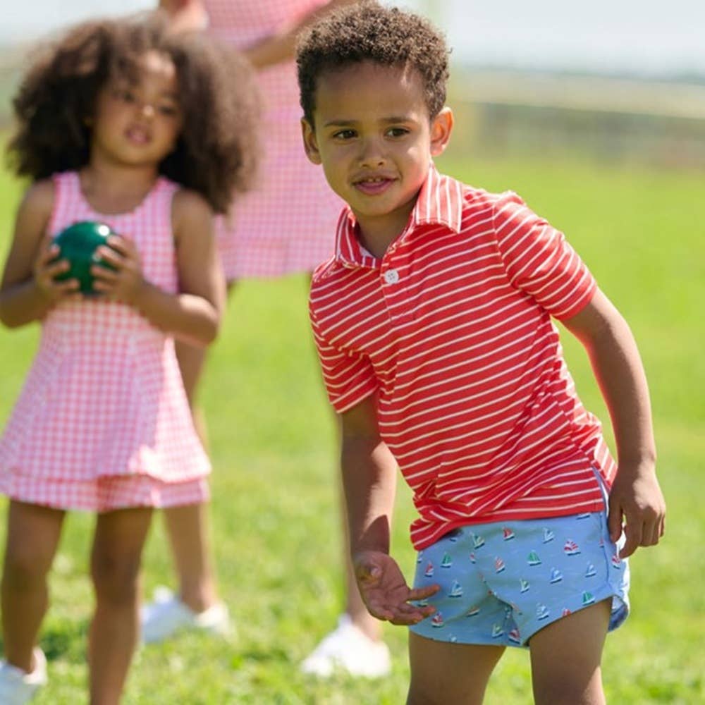 Sugar Bee Clothing - Boy Shorts - Sailboats