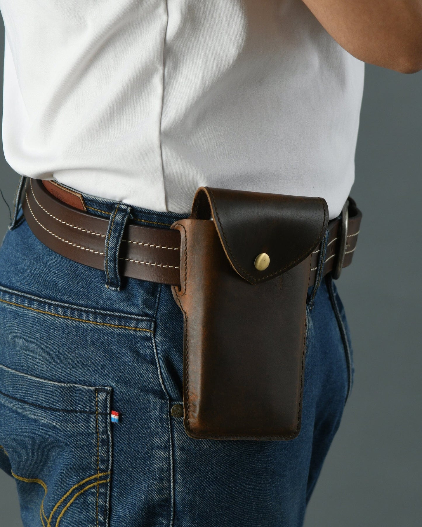 Mobile Holster Case- Dark Brown