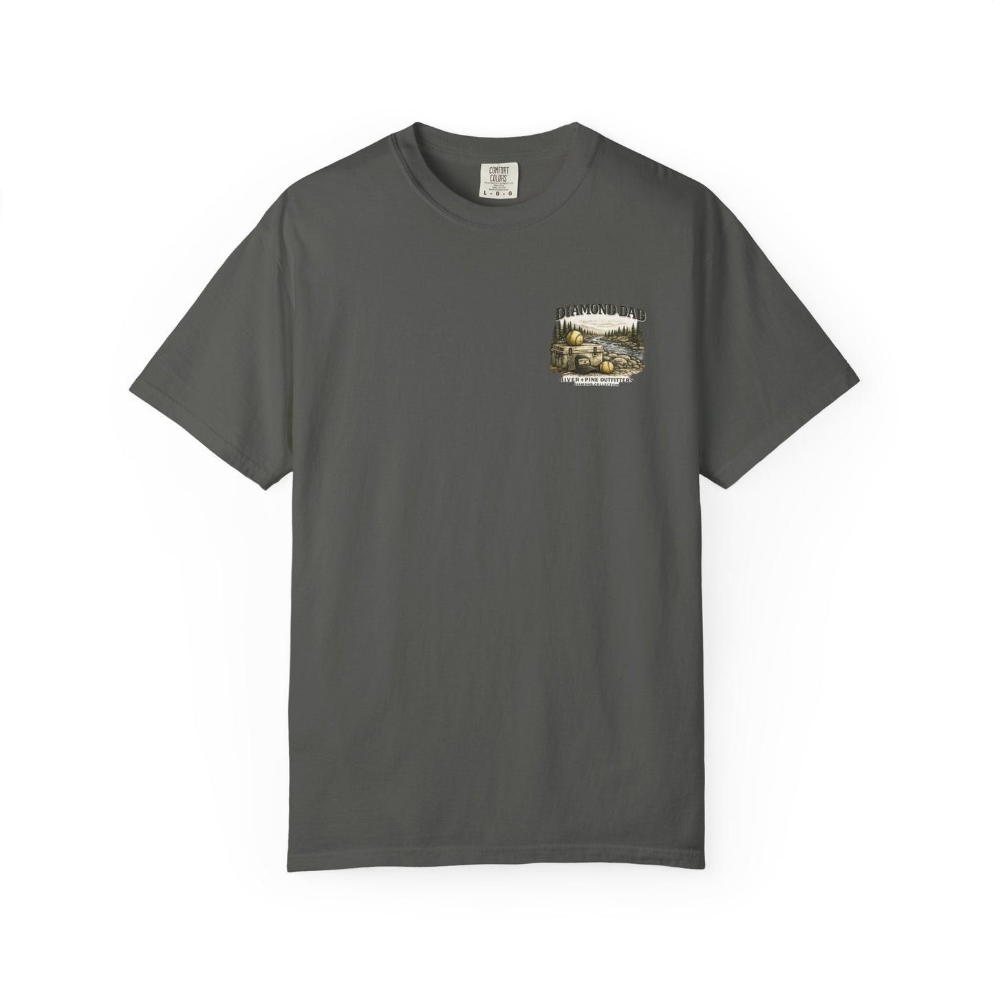 River + Pine Comfort Colors - Diamond Dad - Cooler & Softballs