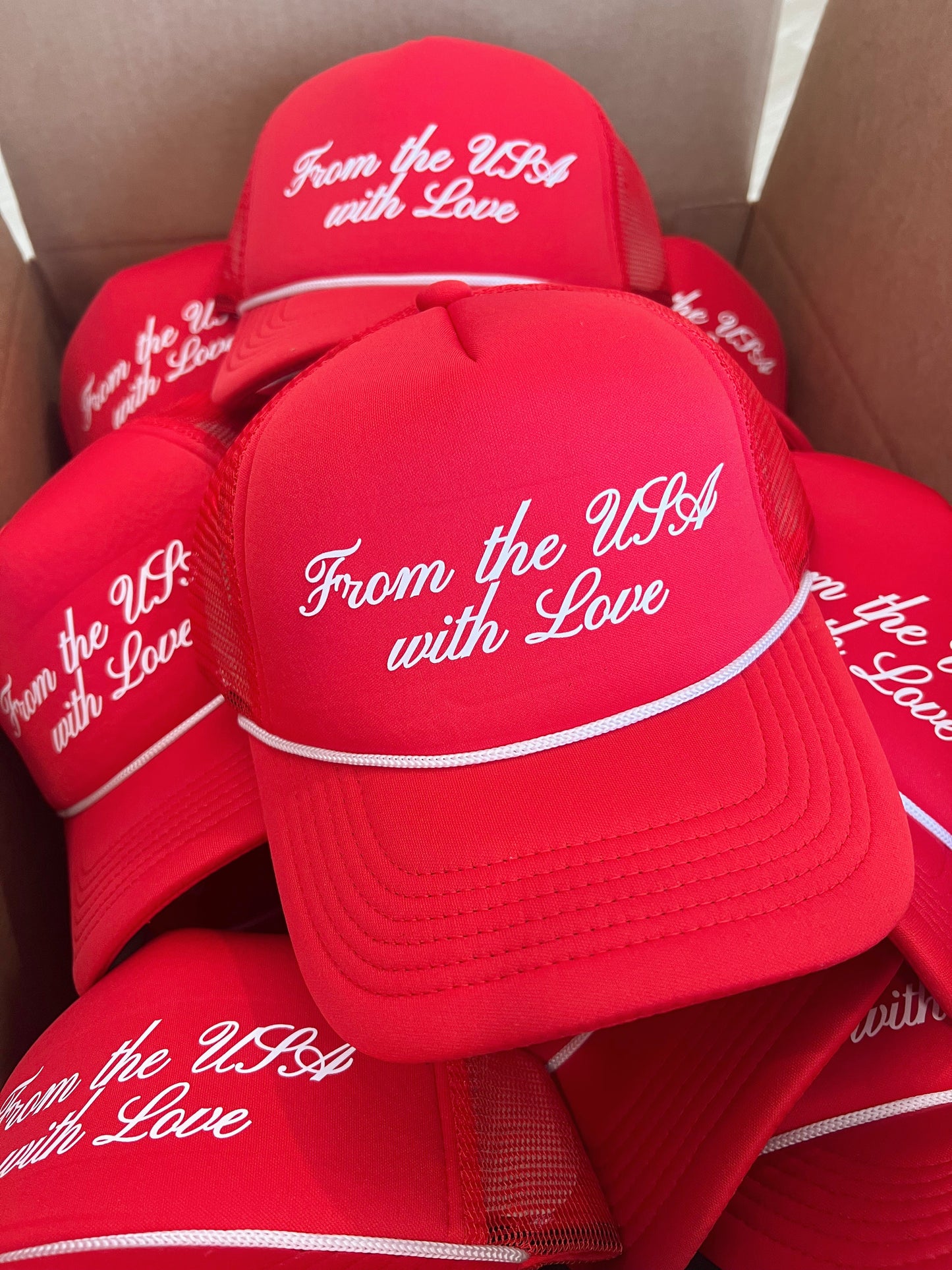 From The USA With Love - Foam Trucker Hat