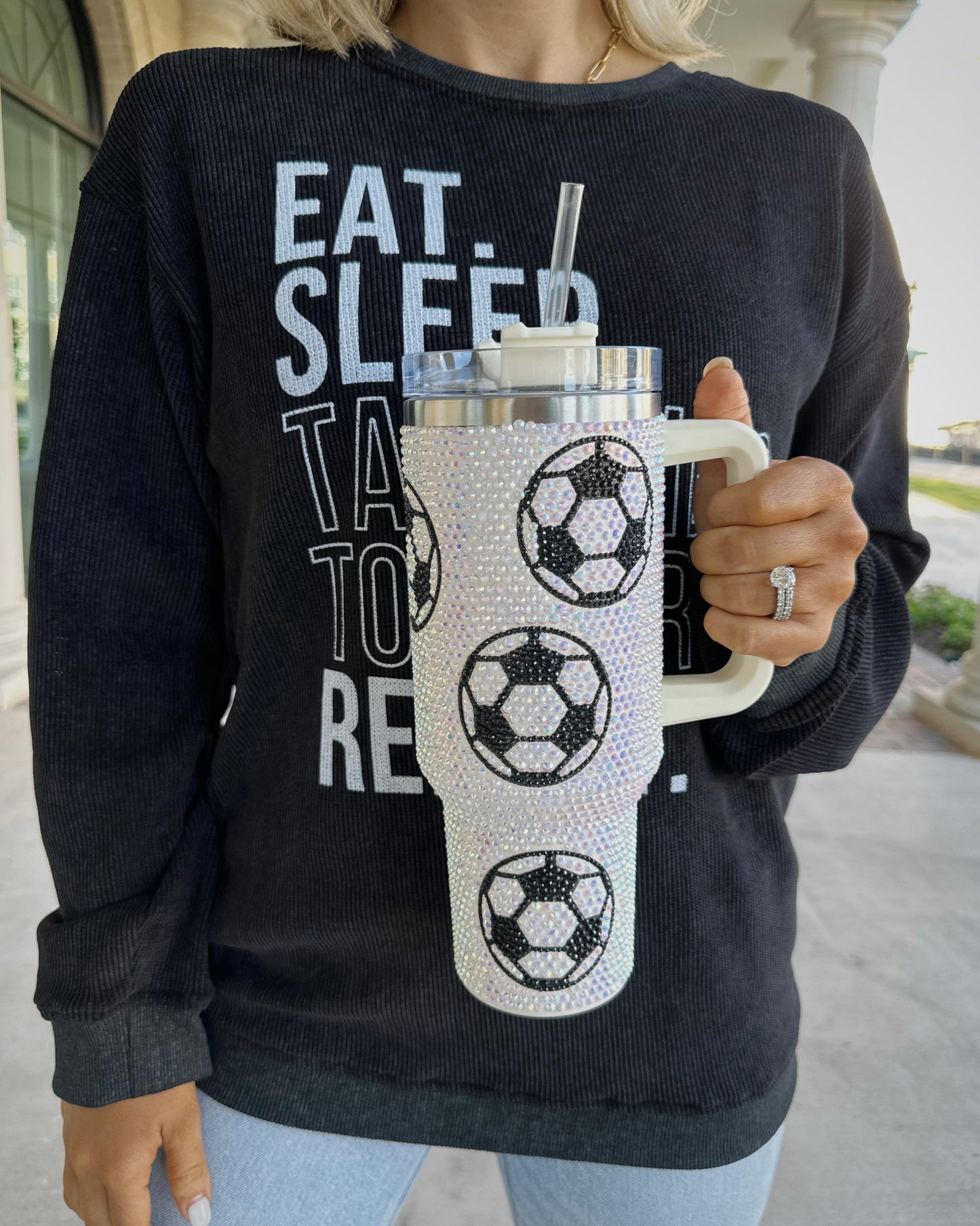 Pre-Order: Crystal Soccer Tumbler (Ships Approx. 5/15)