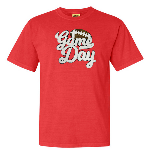 Football 'Game Day' Letter Patch T-Shirt