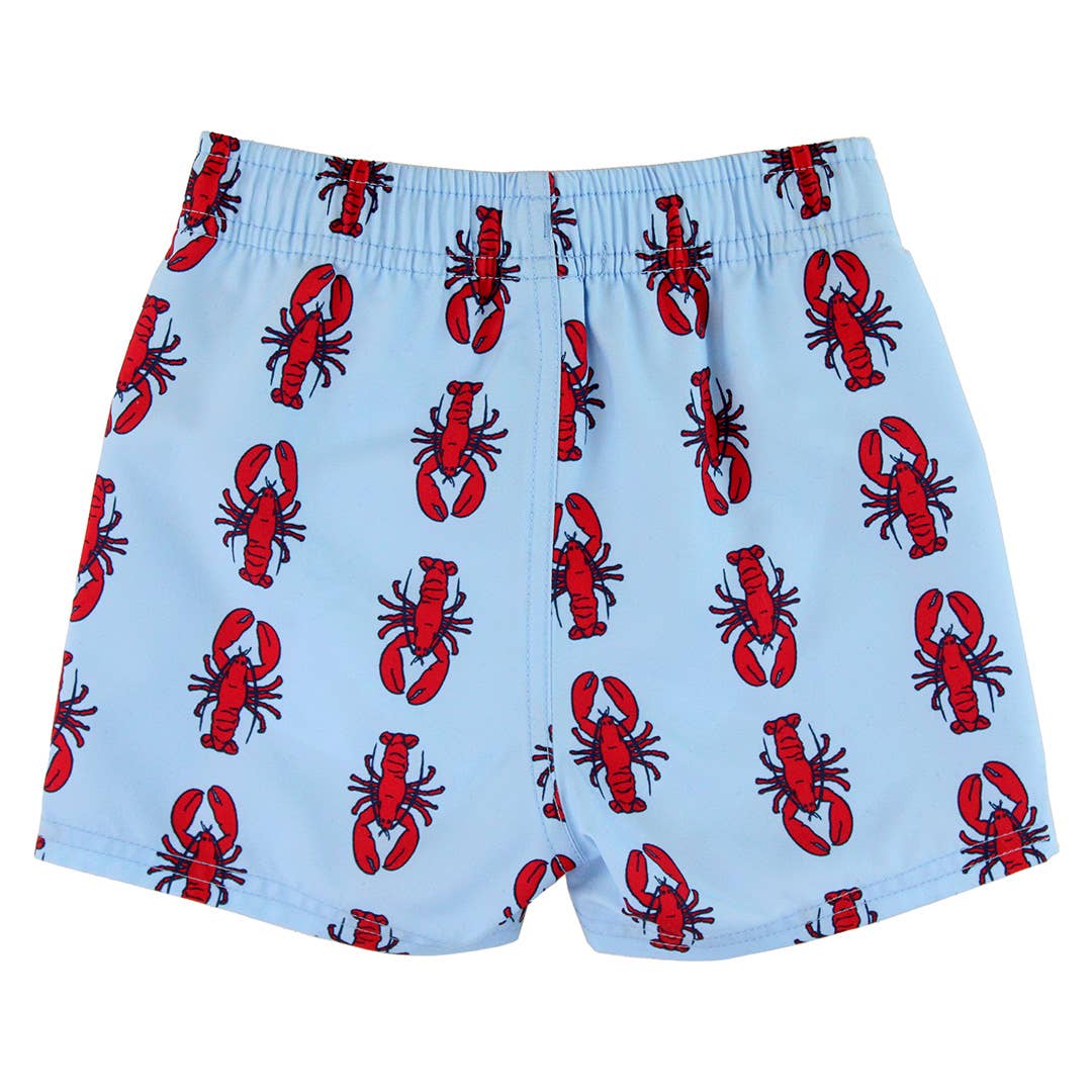 RuffleButts - My Little Lobster Swim Trunks