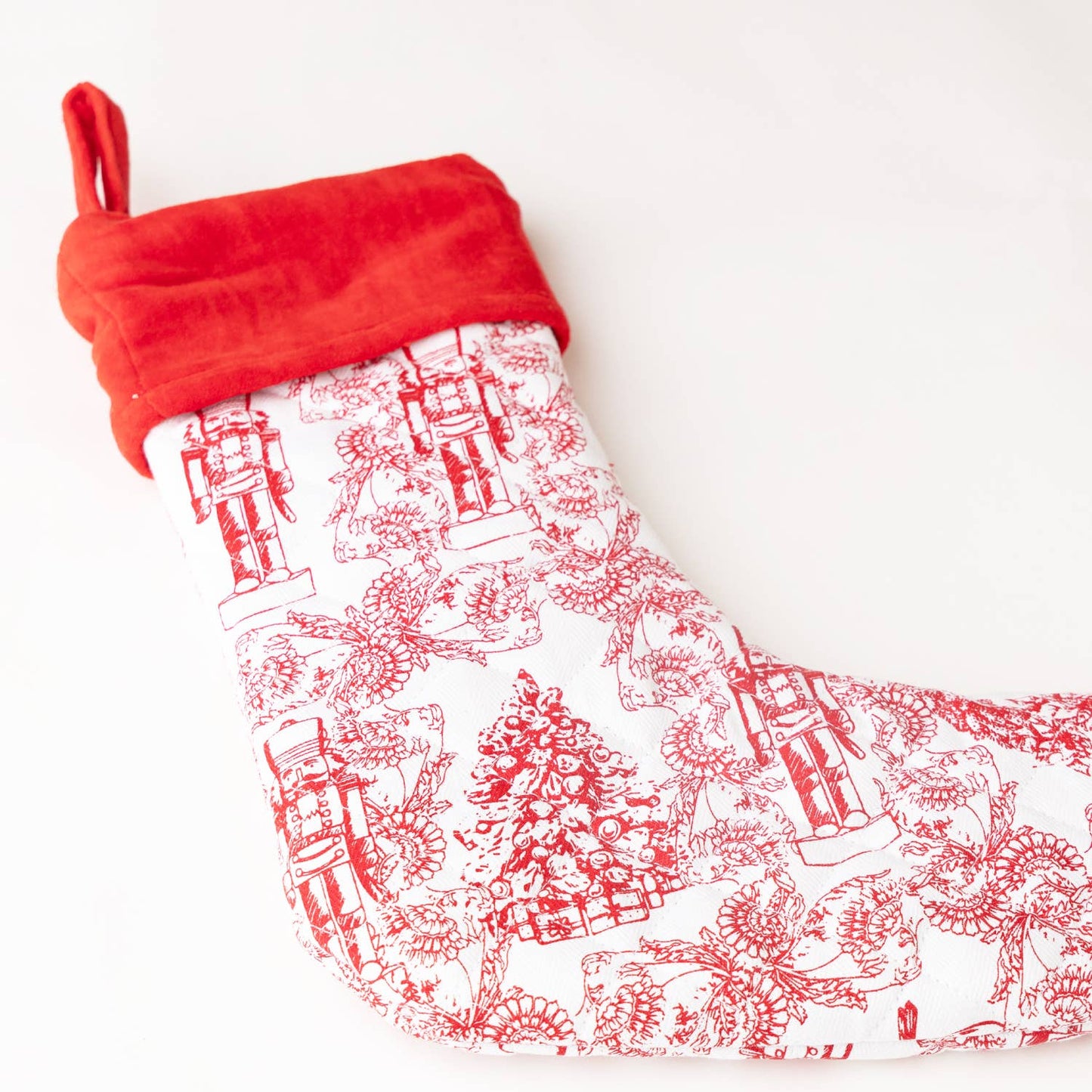 8 Oak Lane - Classic Nutcracker Quilted Stocking