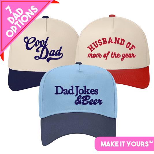 3D Embroidery 'Dad' Snapback Hat