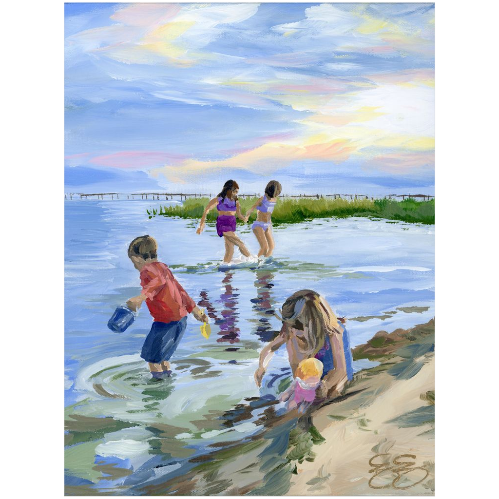 Beach Babies: Skylark, a fine art print on paper