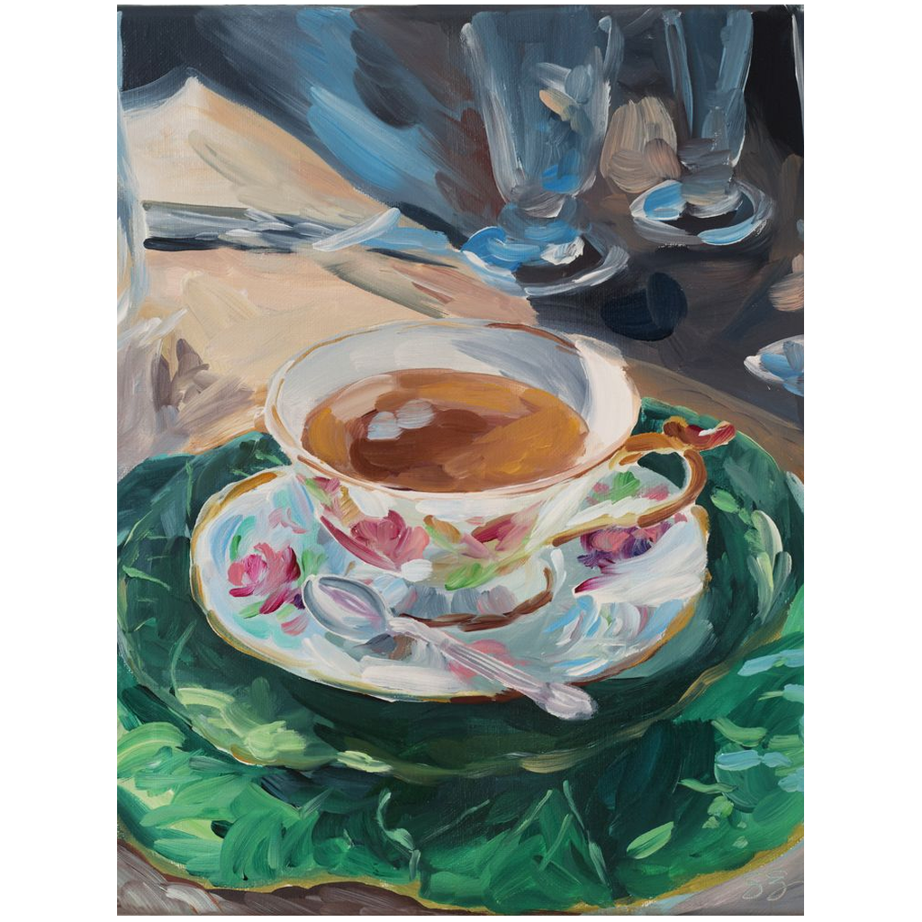 Afternoon Tea, a fine art print on canvas