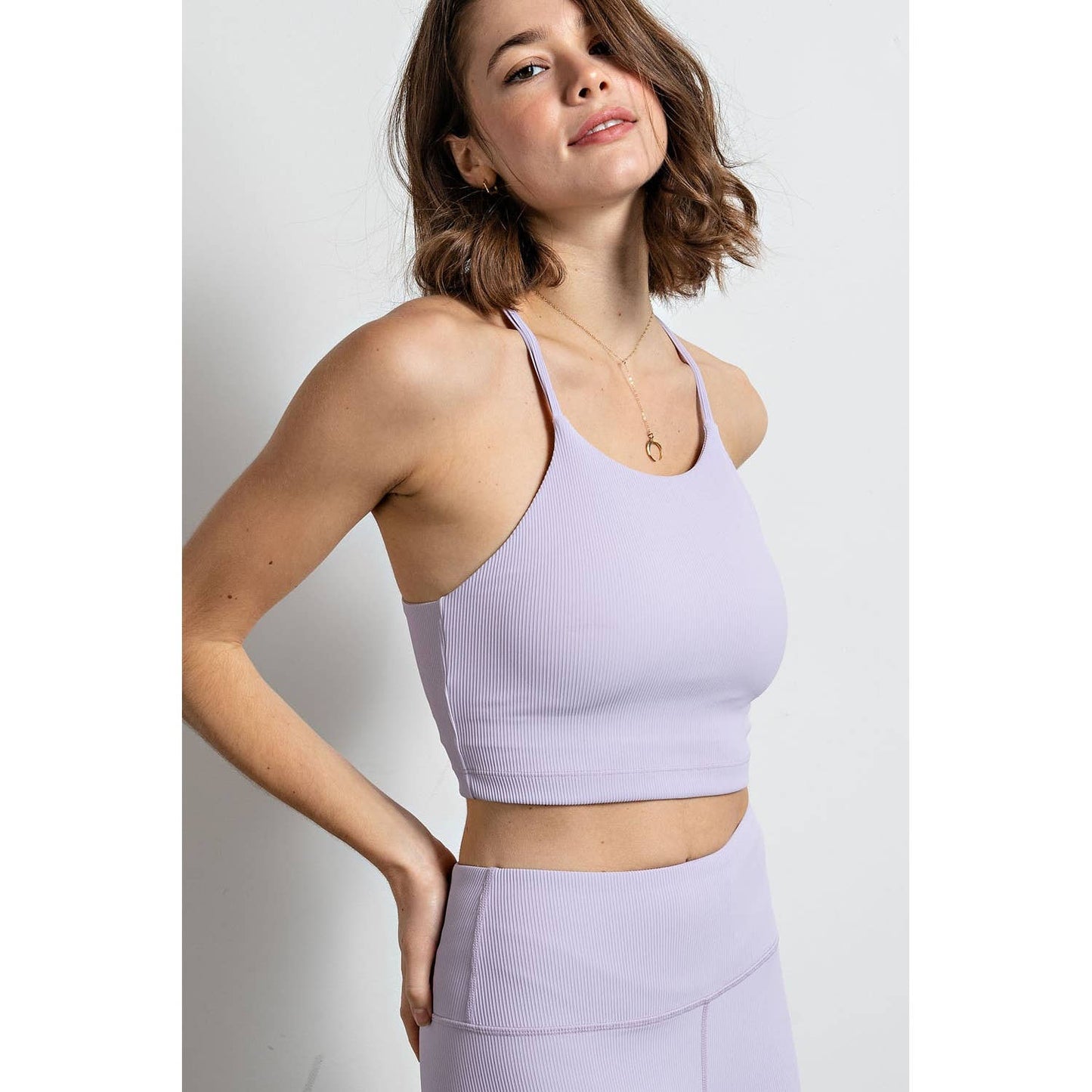 Rae Mode - NYLON RIB CROP TOP