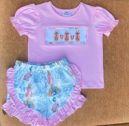Smocked Peter Rabbit Girl Set