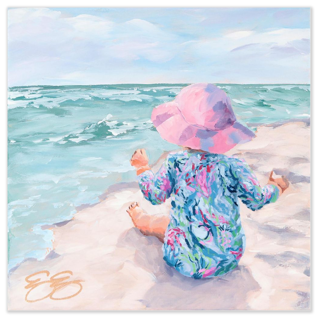 Beach Babies: Lilly lover, a fine art print on paper