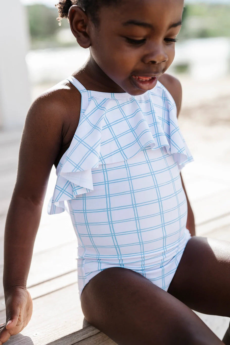 Makayla Swim in Blue Picnic | UPF 50