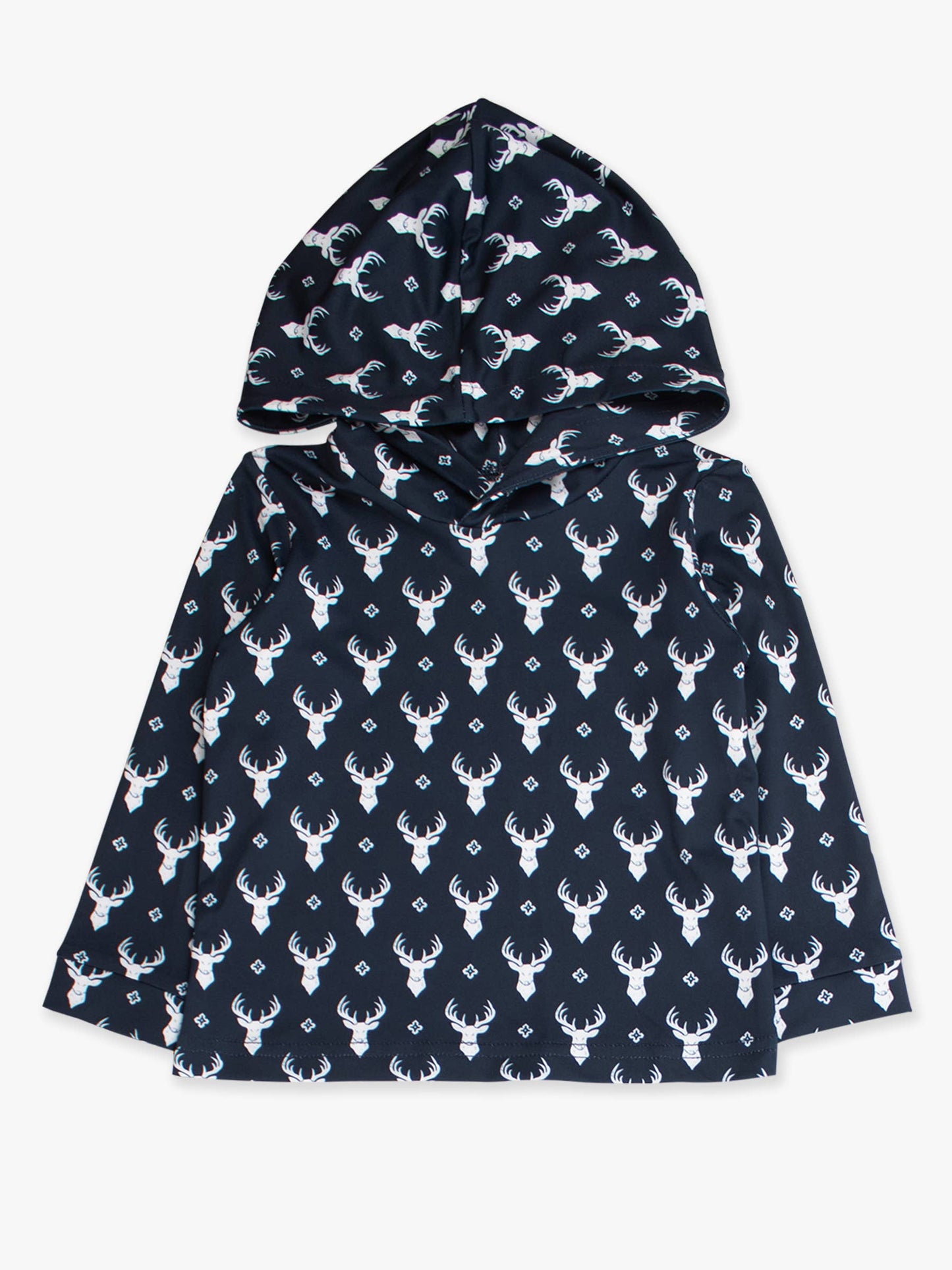 RuffleButts + RuggedButts - Boys Little Deer Lodge Performance Hooded Shirt