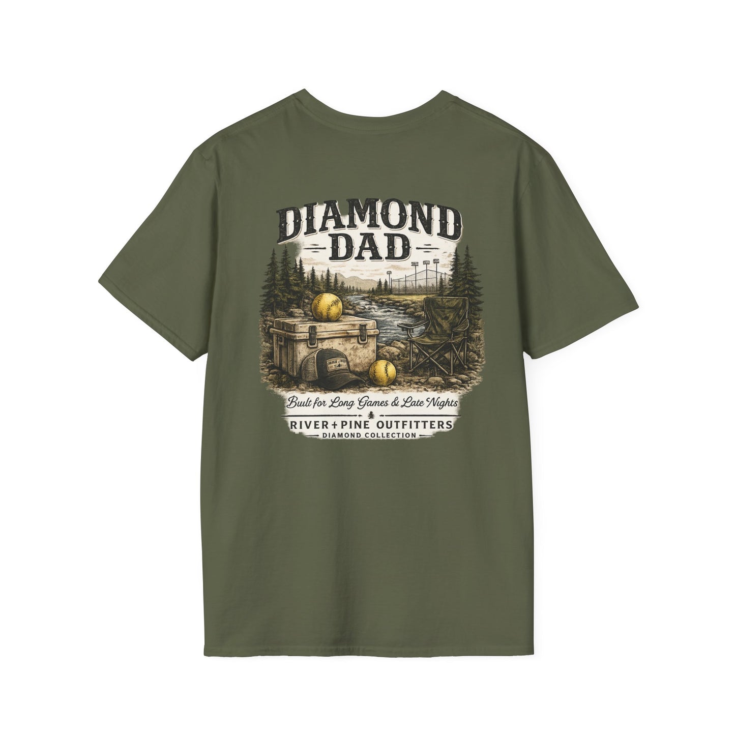 River + Pine - Diamond Dad T-Shirt – Vintage Cooler and Softballs
