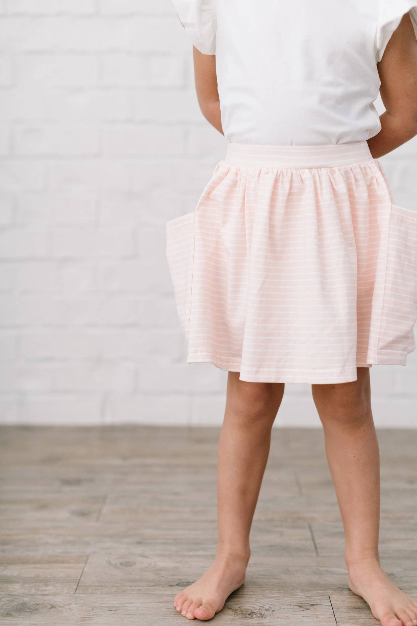 Pocket Skort in Candy Stripe