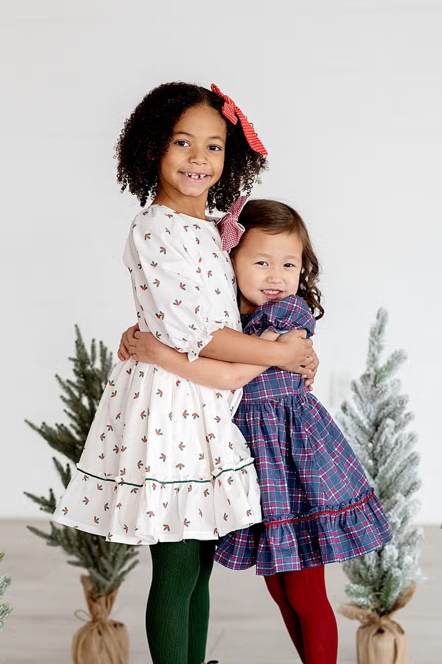 Aura Dress in Holiday Plaid