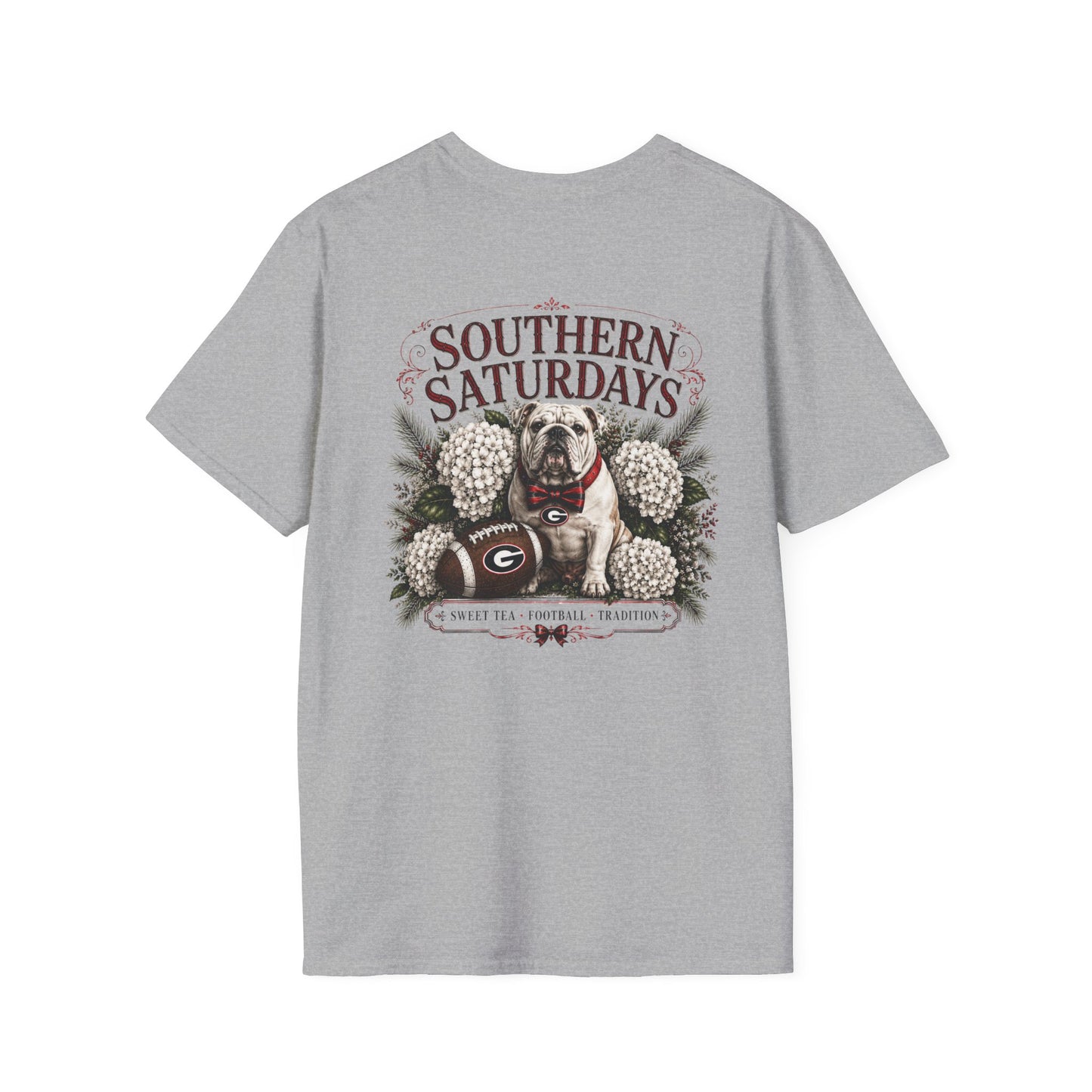 Southern Saturdays with Bulldog T-Shirt - Go Dawgs