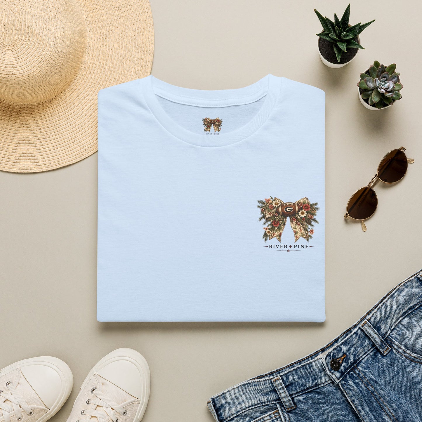River + Pine - Womens UGA Wildflowers & Touchdowns Tee