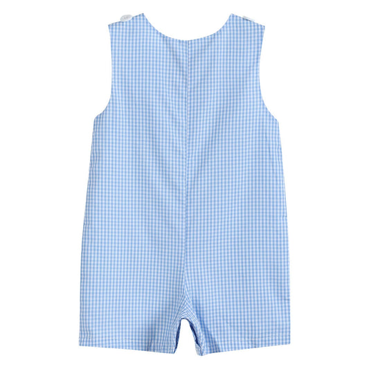 Lil Cactus - Blue Gingham Golf Hole Shortall