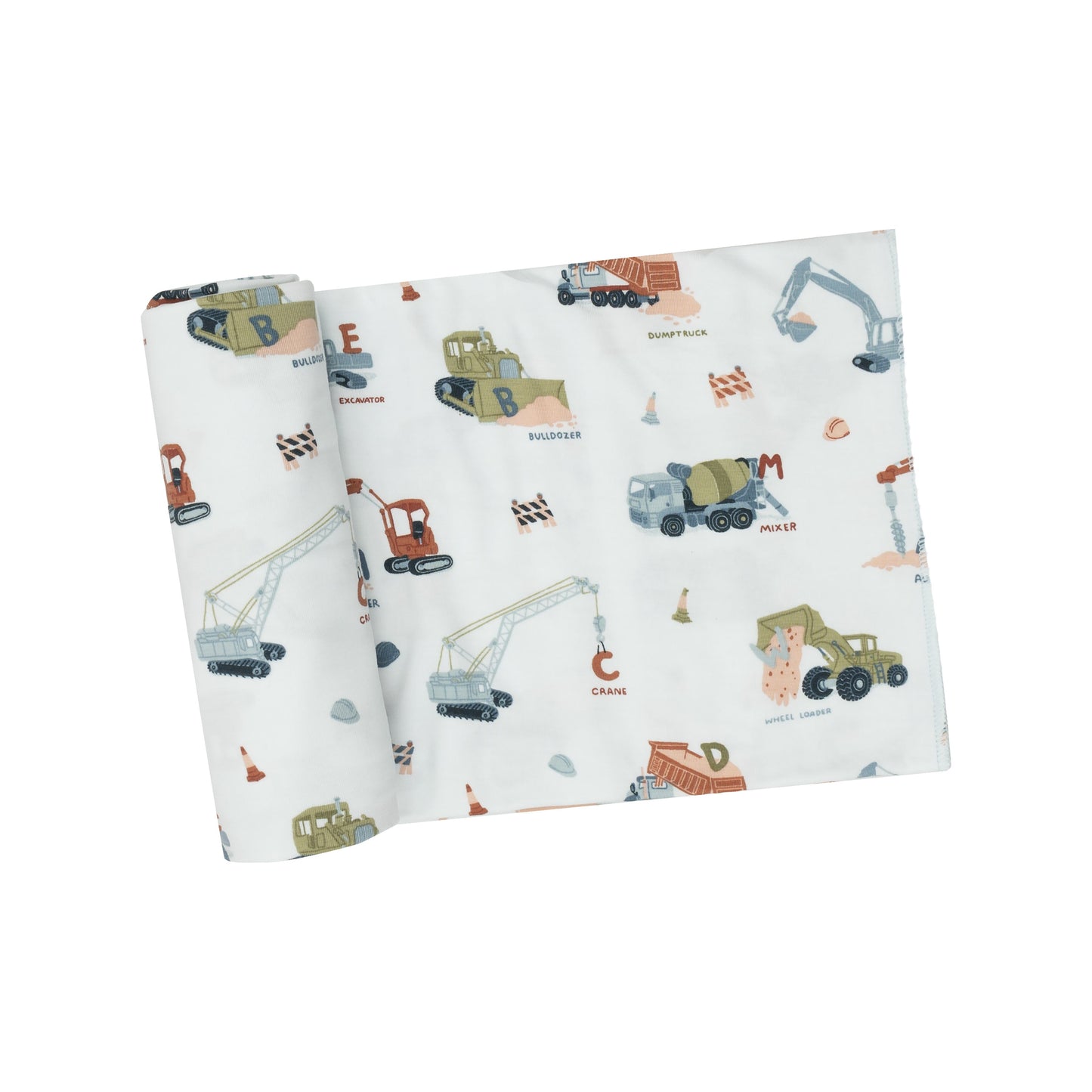 Swaddle Blanket - Construction Alphabet