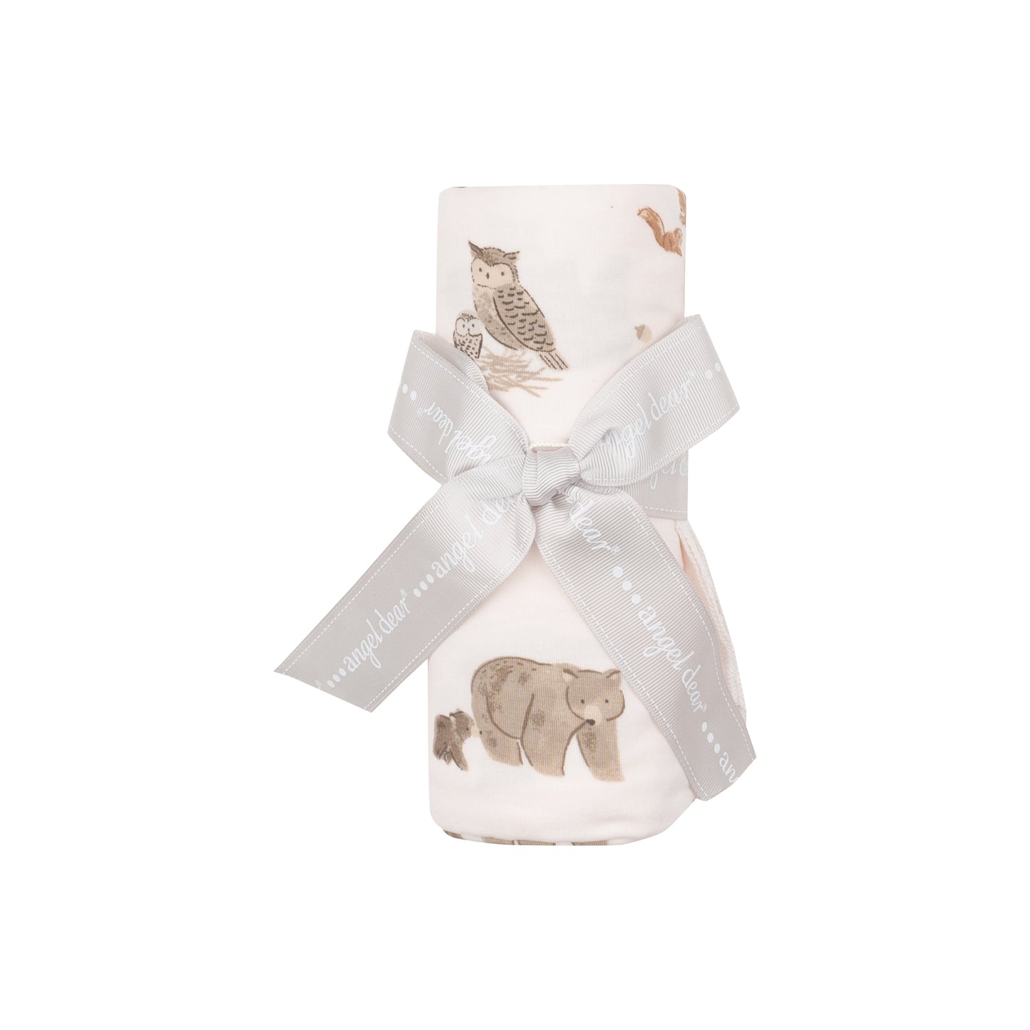 Swaddle Blanket - Mixed Woodland Animals Pink