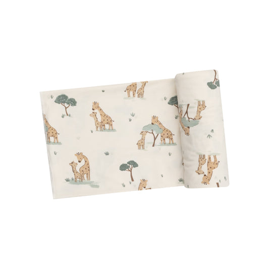 Swaddle Blanket - Giraffe Families