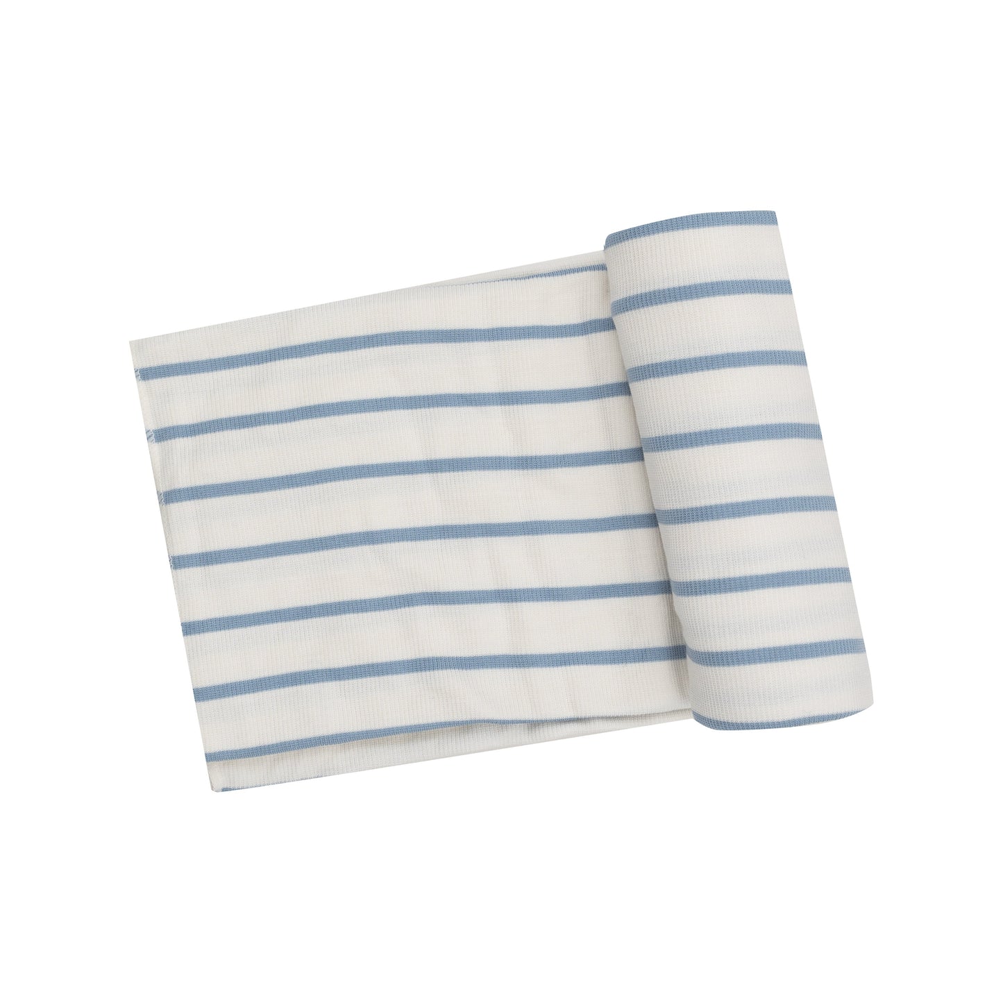 Swaddle Blanket - Modal Rib Stripe - Glacier Lake