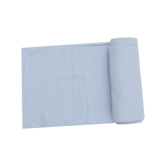 Swaddle Blanket - Solid Subdued Blue