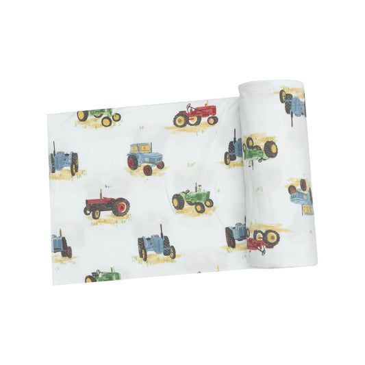 Swaddle Blanket - Vintage Tractors