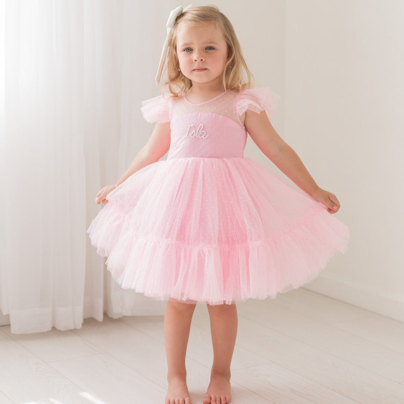 Pink Heirloom Pearl Dress