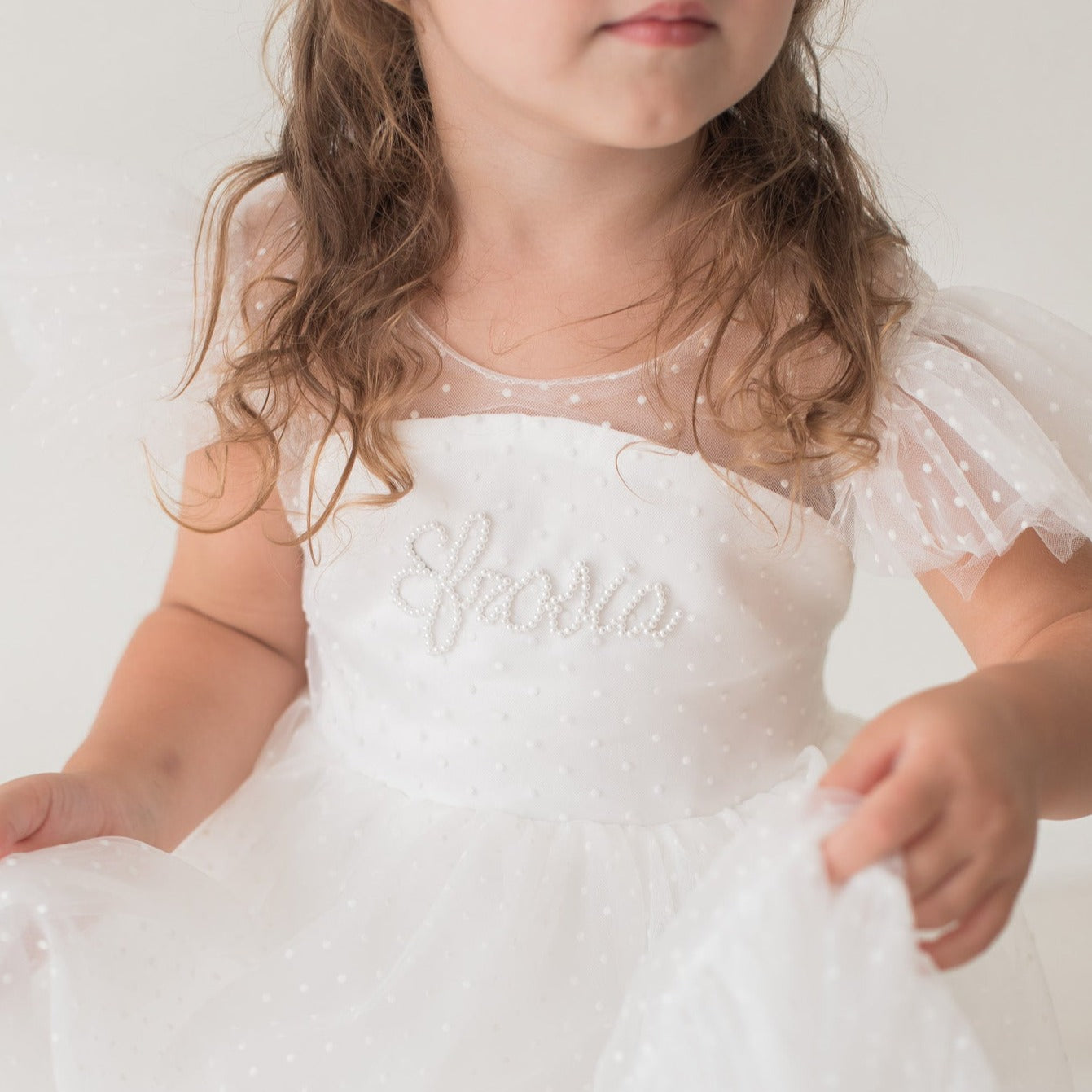 White Heirloom Pearl Dress