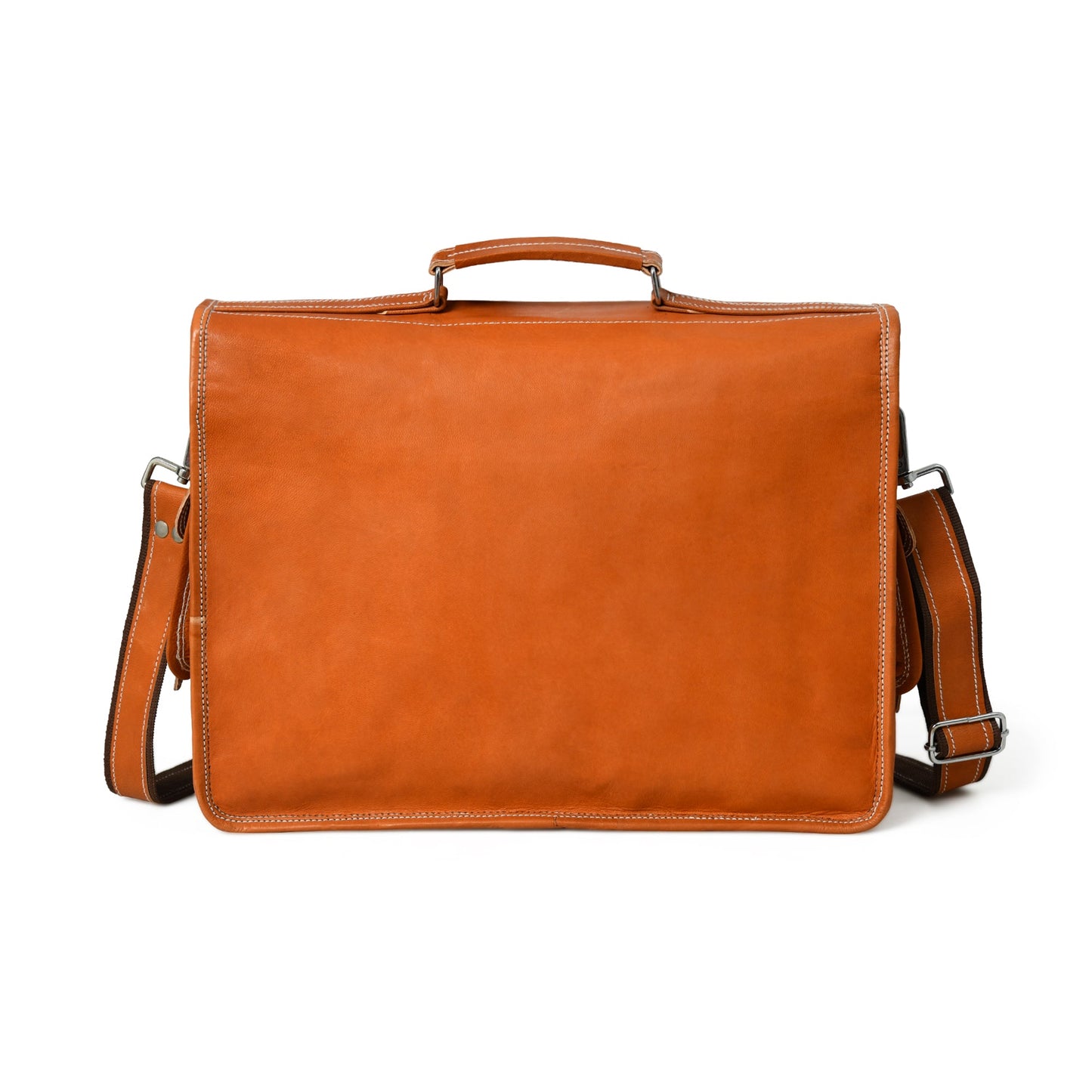 Ginger Grip Leather Briefcase