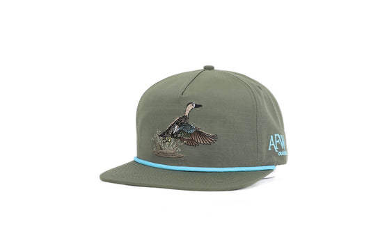 Moss Green Blue Wing Teal RipStop Hat