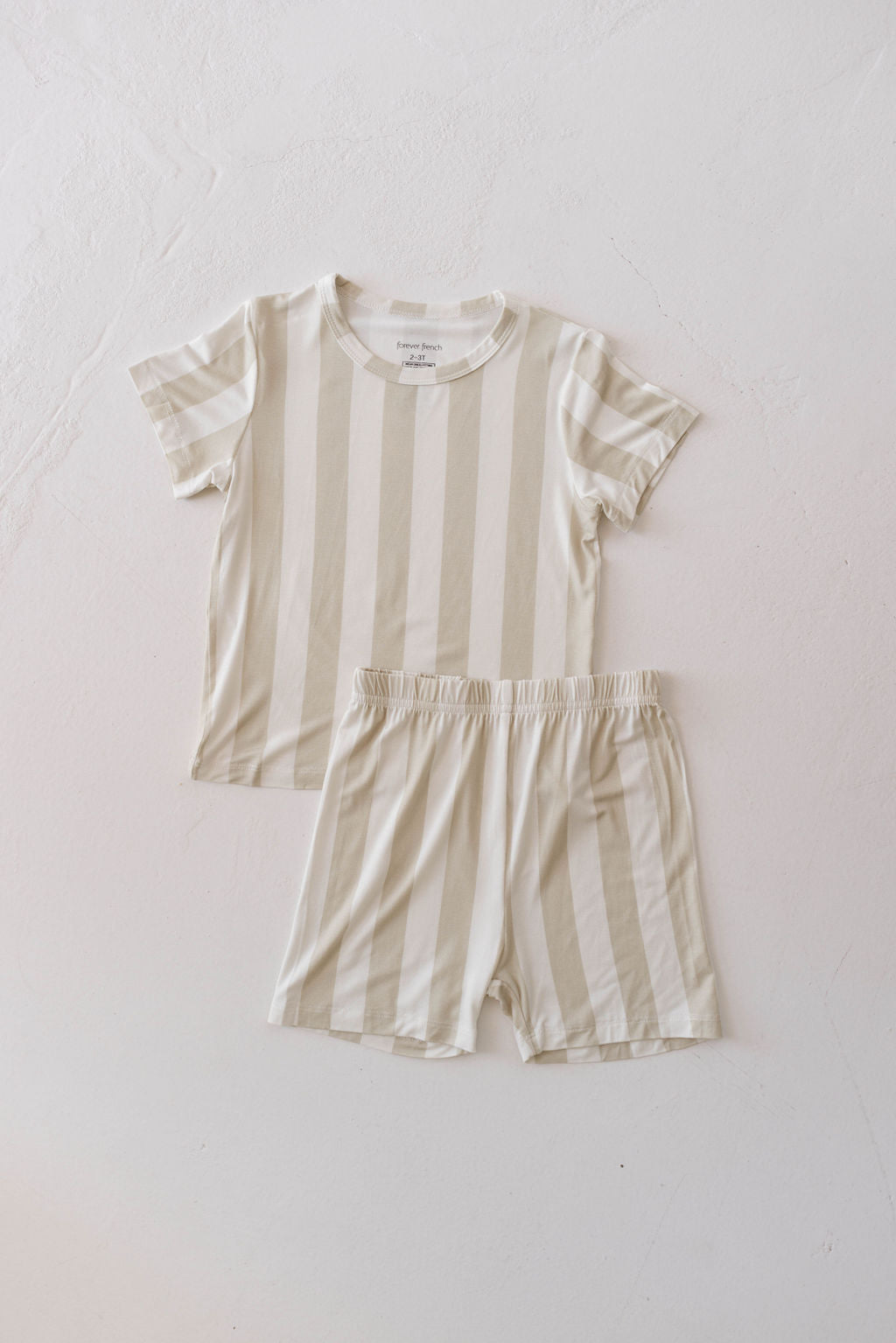 Bamboo Short Sets | Sand Stripe