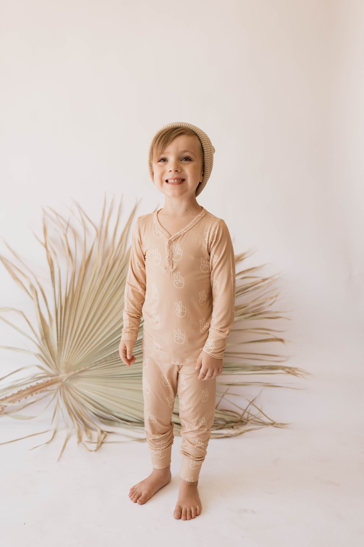 Peace Sign | Bamboo Two Piece Pajama