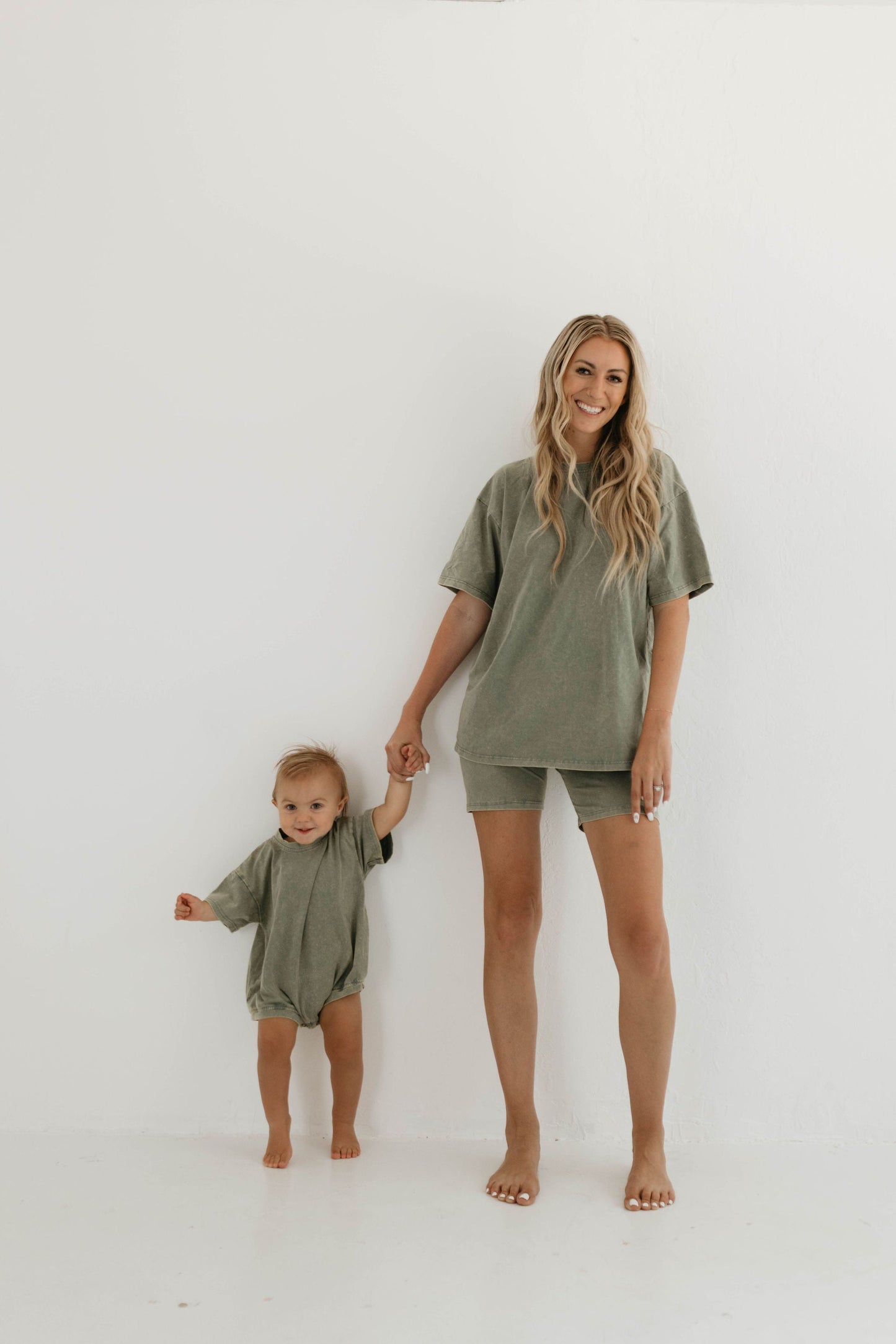 Sage | Washed Romper