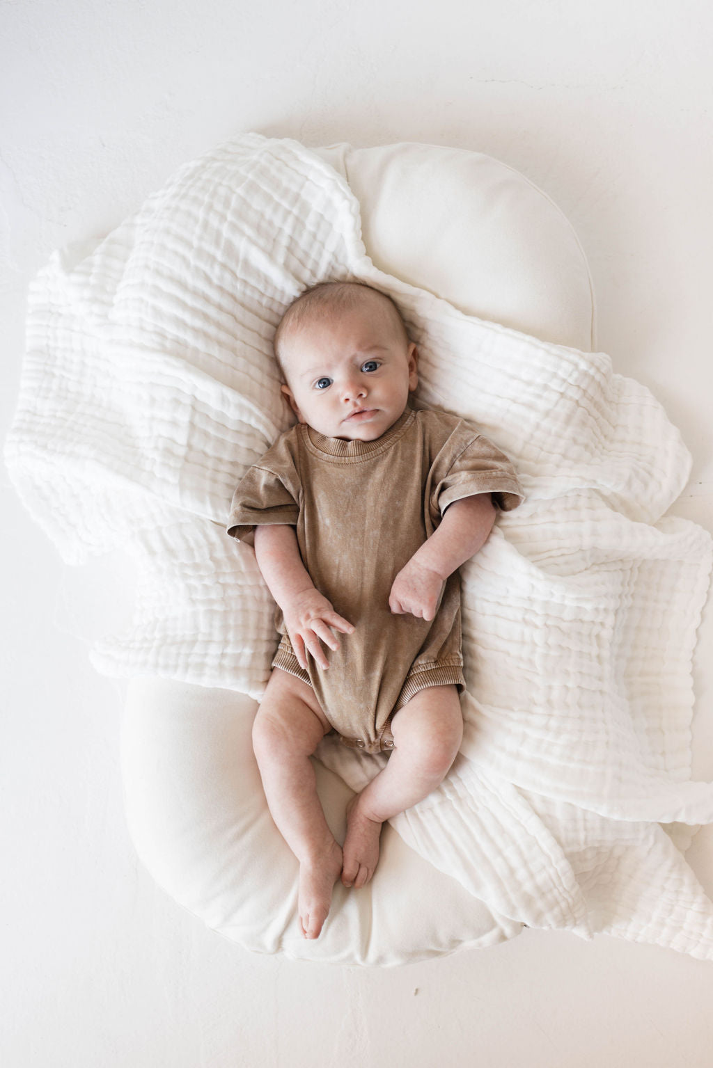 Baby Romper | Vintage Washed Espresso