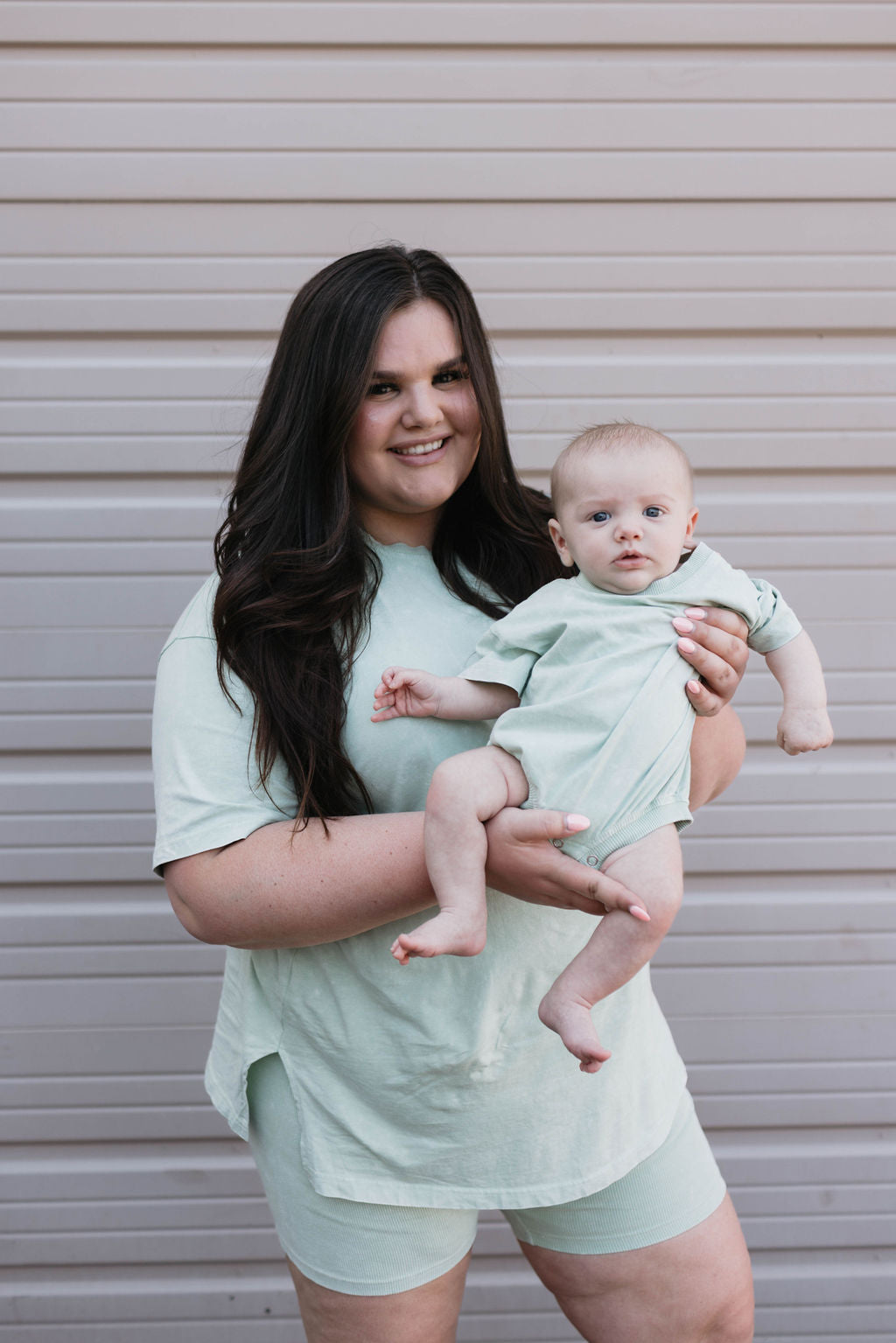 Baby Romper | Vintage Washed Spearmint